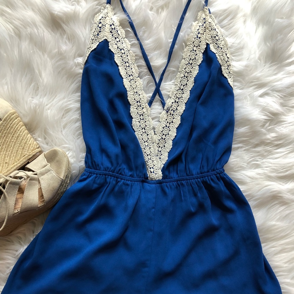 b-Sharp Navy Blue Romper